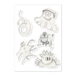 January Monsters Sticker sheet 1